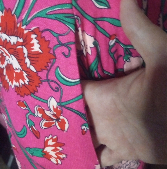 Boden Kristin Pleated Jersey Dress Carnation Yarrow Vine Print NWT Sz 4 Pockets - Picture 12 of 12